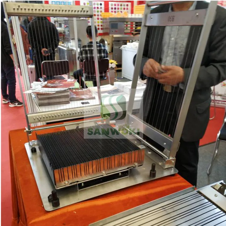 made 25*25mm cutting distance soft candy square Cutting Machine Chocolate Block Cutter Machine chocolate guitar machine
