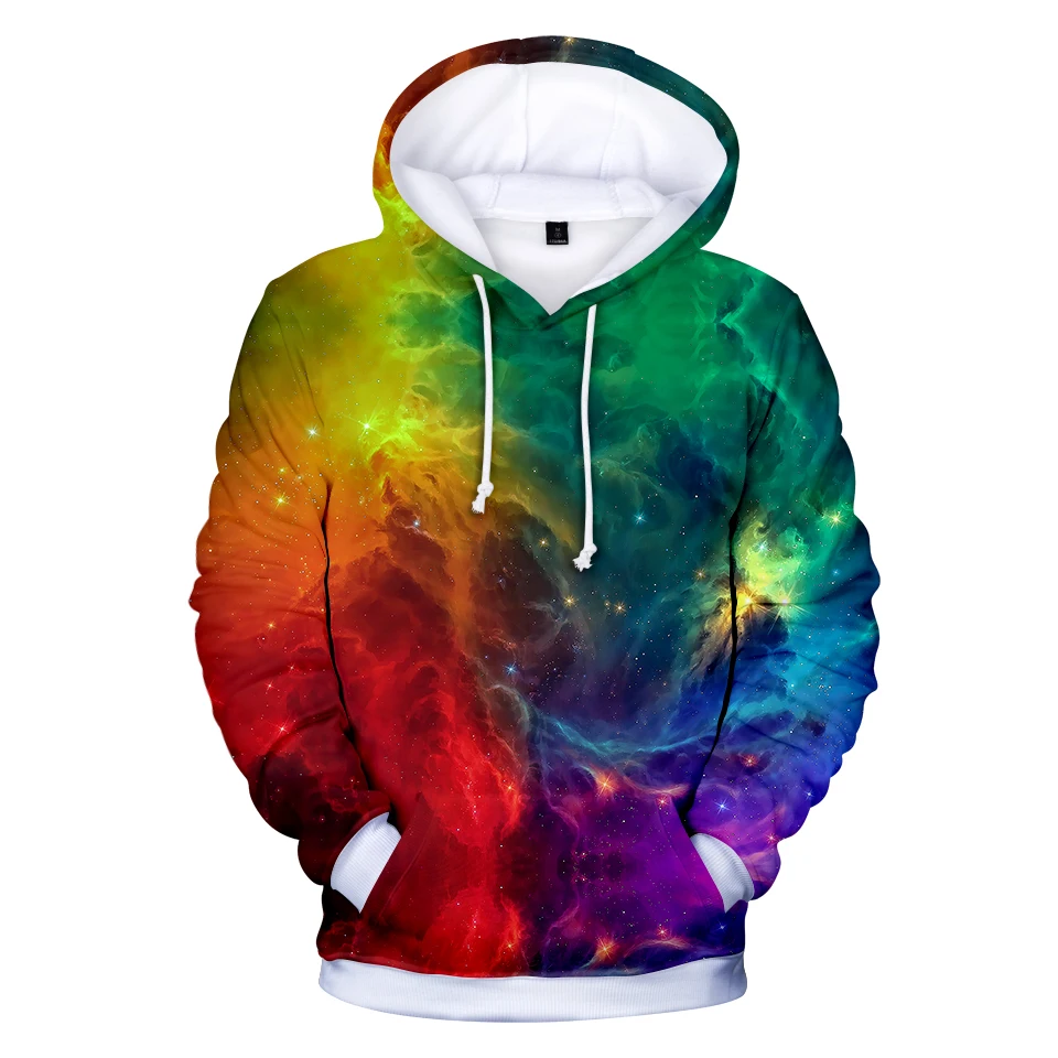 

Personality 3D Hoodies Men Women Sweatshirts Harajuku Kids Hoodie pullover 3D star sky Hooded Casual boys girls Tops