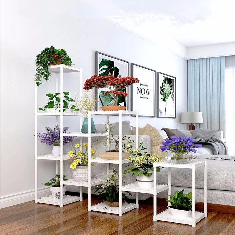 

Multi-storey Room Introspection Space Balcony A Living Room Botany Frame Potted Plant Flowerpot Shelf