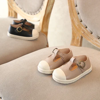 

Spring 2019 New Girl Leather Shoes Pure Princess Shoes Korean version Girl Baby Shoes Soft sole 1-3 years old children's shoes