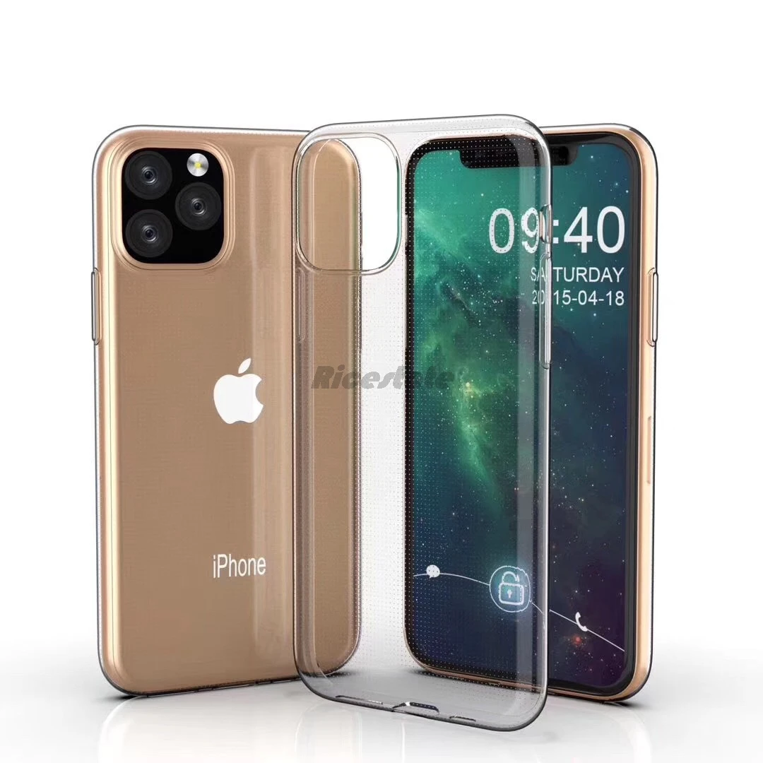 Прозрачный силиконовый мягкий чехол для iPhone 11 Pro 11Pro MAX 6 7 8 Plus X XR XS прозрачный