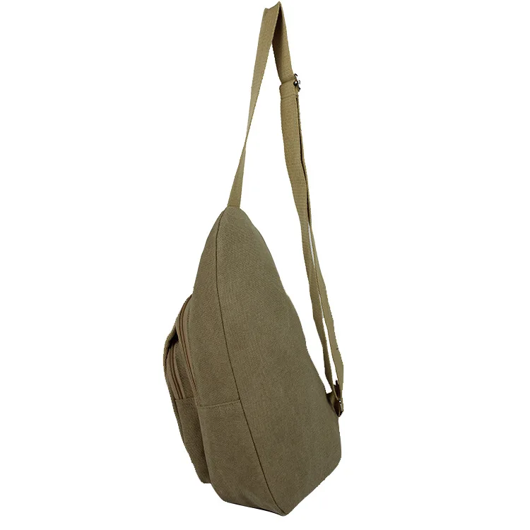 

Large Size Chairman Mao Chest Bag Canvas Men Chest Pack Breathable Shoulder Oblique-Processing