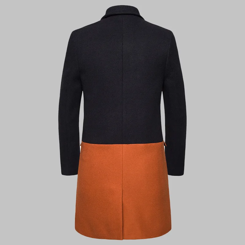 MOOWNUC шерстяное пальто в стиле пэчворк мужская одежда мужские пальто зима осень мода бизнес умный Повседневный высококачественный MWC