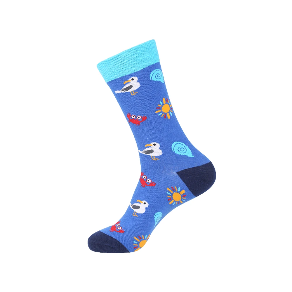 YEADU, цветные носки из чесаного хлопка для женщин и мужчин, Harajuku, веселое печенье, звезда, гусь, Тетрис, рождественский подарок для мужчин и девочек - Цвет: B532