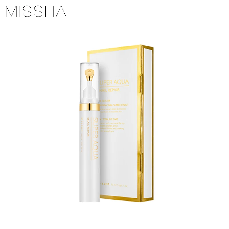 MISSHA супер Аква улитки Уход за глазами Сыворотки 20g уход кожей для глаз с эссенцией
