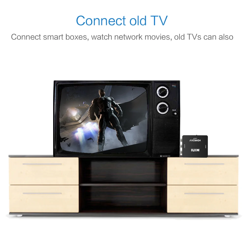 HDMI к RCA конвертер HDMI К AV адаптер Android tv Smart box PS4 ноутбук Chromecast для 1080P 720P 480P NTSC/PAL HDMI2AV