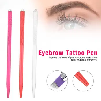

Clearance 1pcs Tattoo Microblading Pen Eyebrow Lip Tattoo Blade Pencil Manual Semi-Permanent Makeup Beauty Tool Tattoo Machine