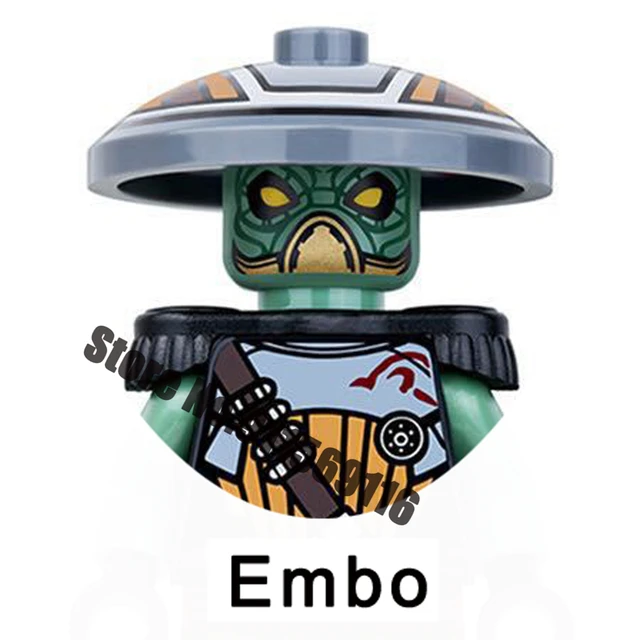 Jar Jar Binks Chewbacca Tusken Raider Han Solo Building Blocks Jawas Leia Ewoks Amidala Gamorrean Star Brick Figure Wars Toys PG693