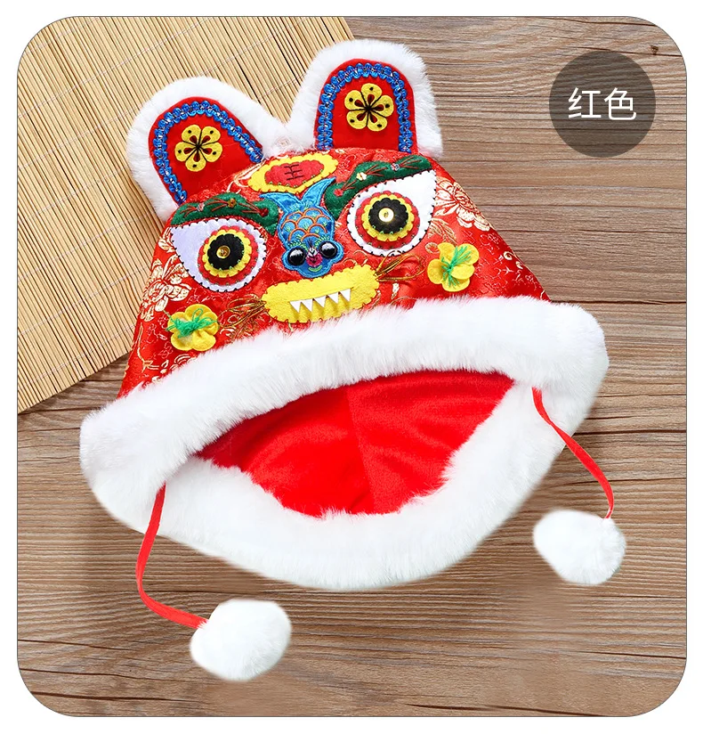 baby accessories bag	 2022 New Hand Made Newborn Baby Hat Traditional Chinese Tiger Cap New Year Birthday Wear Infant Boy Girl Winter New Year Hats crochet baby accessories