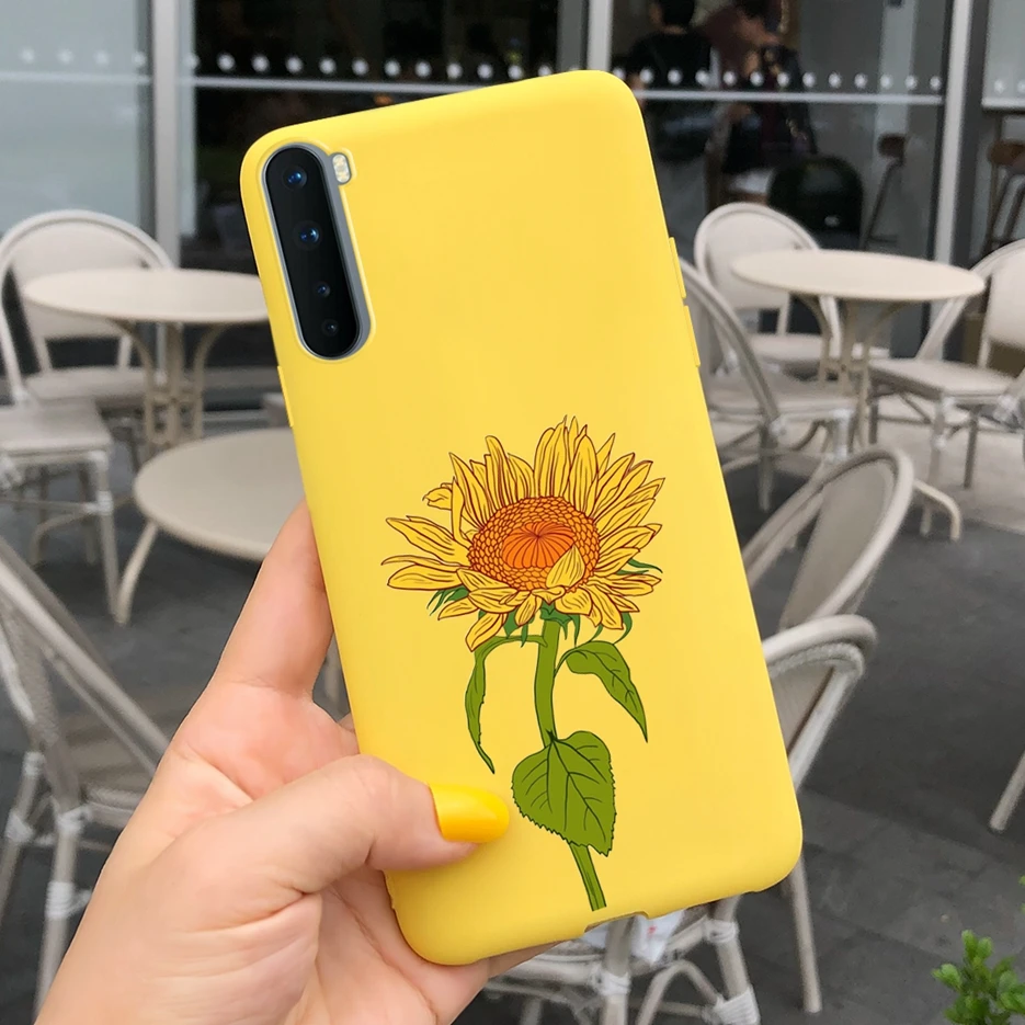 Sunflower Design Soft Silicone Shockproof Phone Case - Cute Protective Back Cover