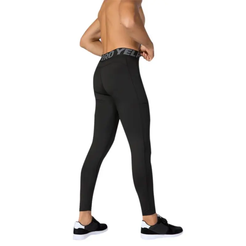 Быстросохнущие нижние строчки мужские брюки Мужское трико тренировка Высокоэластичный, для фитнеса брюки