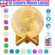 

LED Moon Lamp Nightlight Fairy Table Bedroom Bedside Cute Birthday Party Decoration Christmas Gifts Kids Night Lights For Room