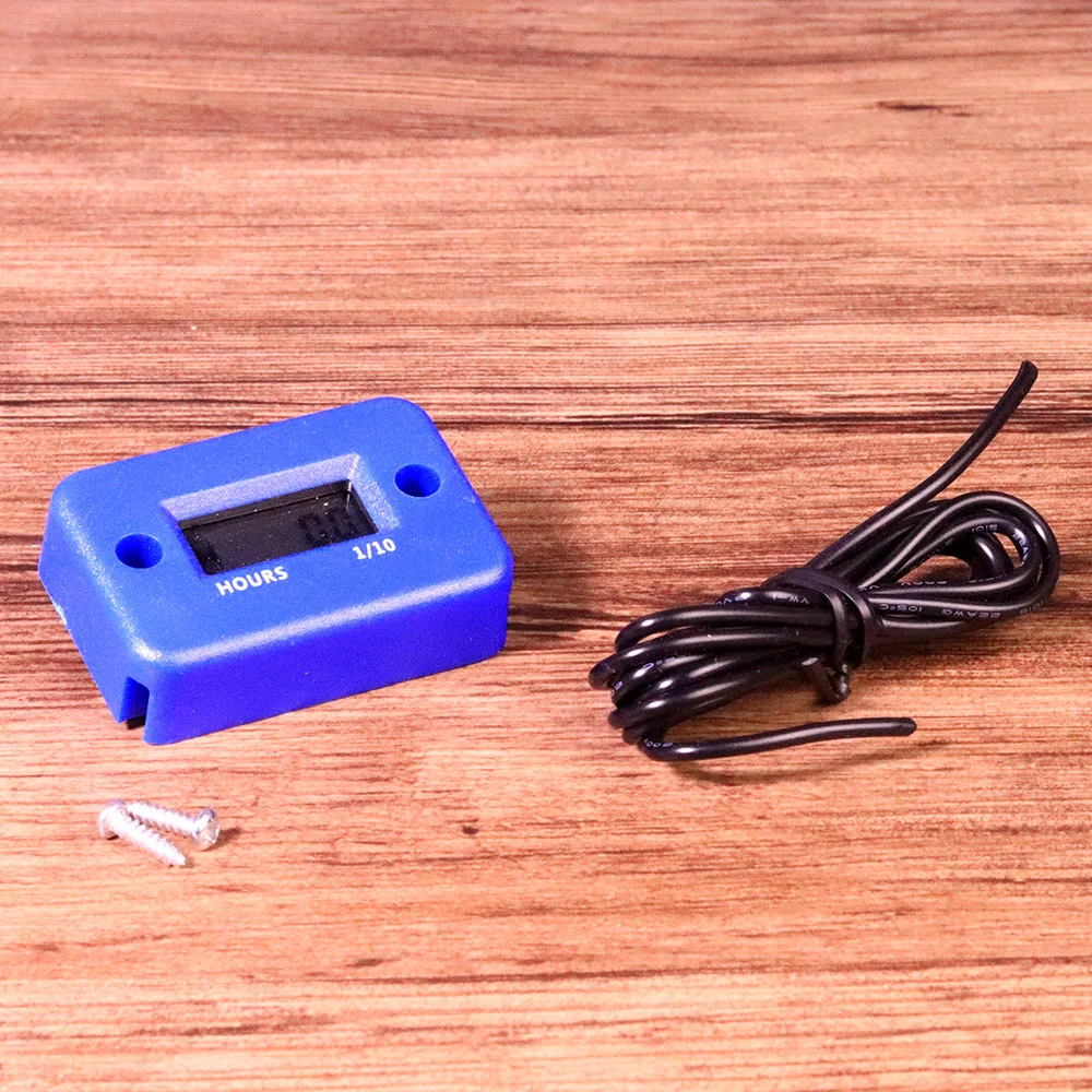 Inductive Digital Hour Meter Waterproof Engine Gauge Hour Meter LCD Fit For Motorcycle ATV Snowmobile Marine Boat Dirt Quad Bike (6)