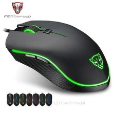 Motospeed V40 программируемая игровая мышь 4000 dpi Проводная профессиональная геймерская компьютерная цветная игровая мышь с подсветкой для ПК ноутбука Горячая Распродажа