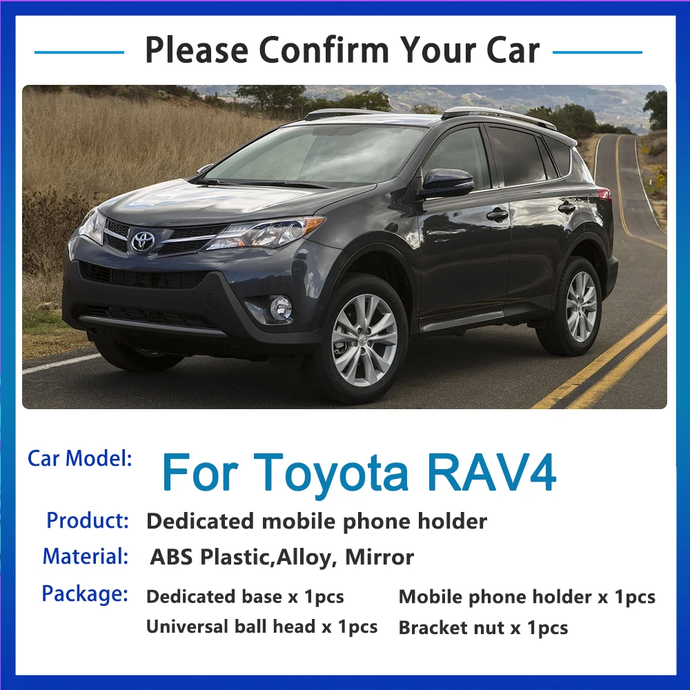 Car Mobile Phone Holder For Toyota Rav4 Rav 4 Xa40 2013 2014 2015 2016 2017  2018 Telephone Bracket Auto Accessories For Iphone - Gps Stand - Aliexpress