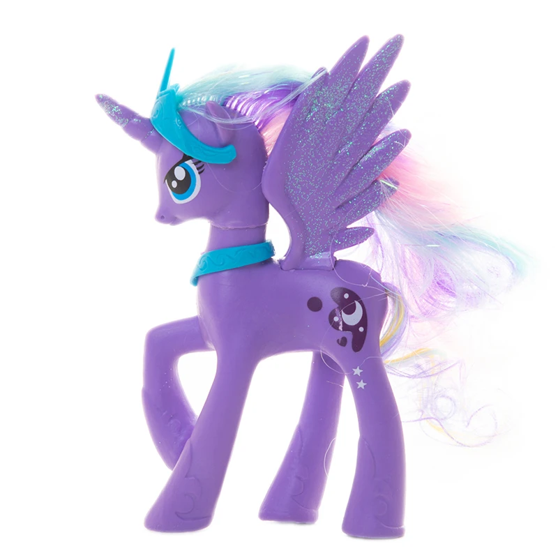 14 см My Little Pony мультяшный Радужный Единорог Пони Флаттершай Искра Rarit Аниме Фигурка модель детский день рождения Рождественский подарок - Цвет: G