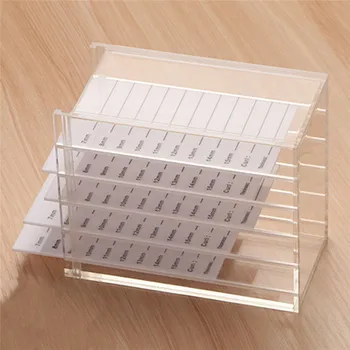 

Makeup Display Container Grafting Eyelash Transparent Container Eyelashes Glue Pallet Holder 5 Layers Clear Eyelash Storage Box