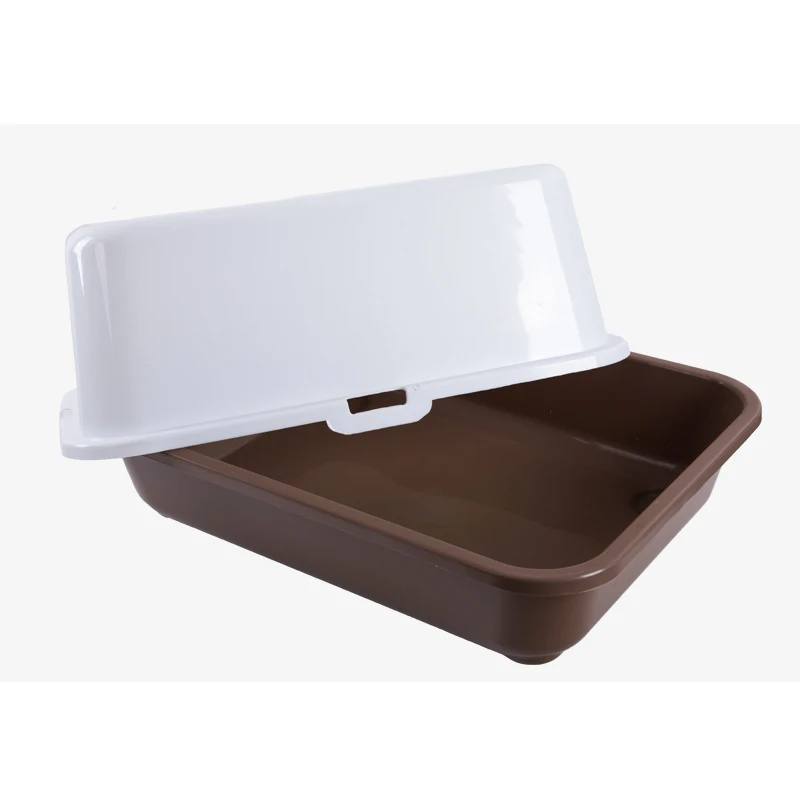 Fully Enclosed Cat Toilet Pet Bedpan Anti Splash Large Cat Litter Box Top Into Sand Box Deodorization Tray with Scoop Kitten