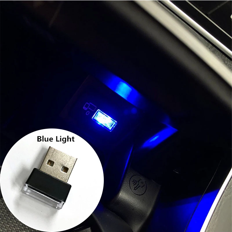 1 шт. автомобильные светодиодсветодиодный атмосферные декоративные лампы USB для