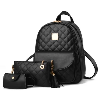 

2020 spring new fashion diamond lattice mother bag wild backpack small backpack school bags for teenage girls bookbag
