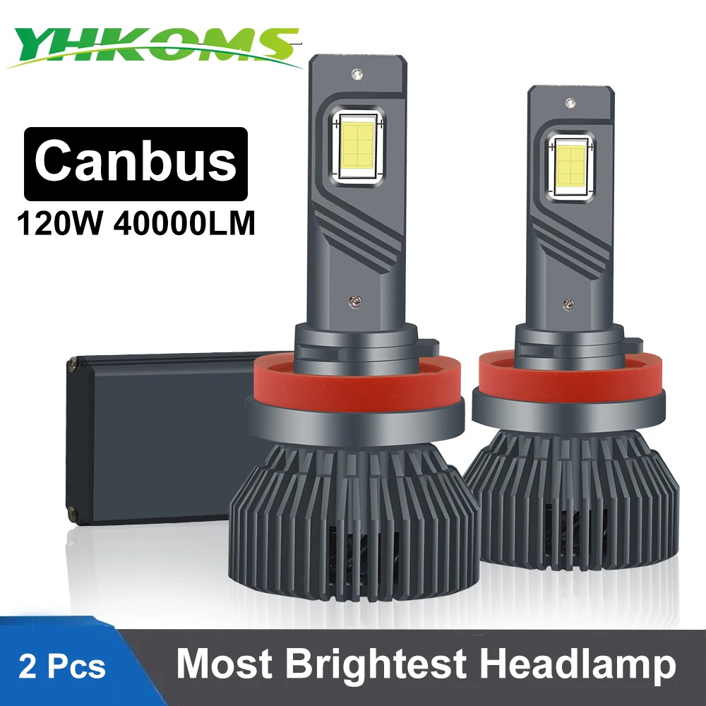 

YHKOMS Canbus H4 H7 LED 120W 40000LM Car Headlight H1 H8 H9 H11 9005 HB3 9006 HB4 880 881 LED Bulb Auto Fog Lamp Auto Headlamp