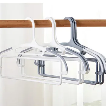 

Hot Household Hanger Plastic Clothes Rack Clothes Drying Rack Non-slip Clothes Hangers 4PCS/