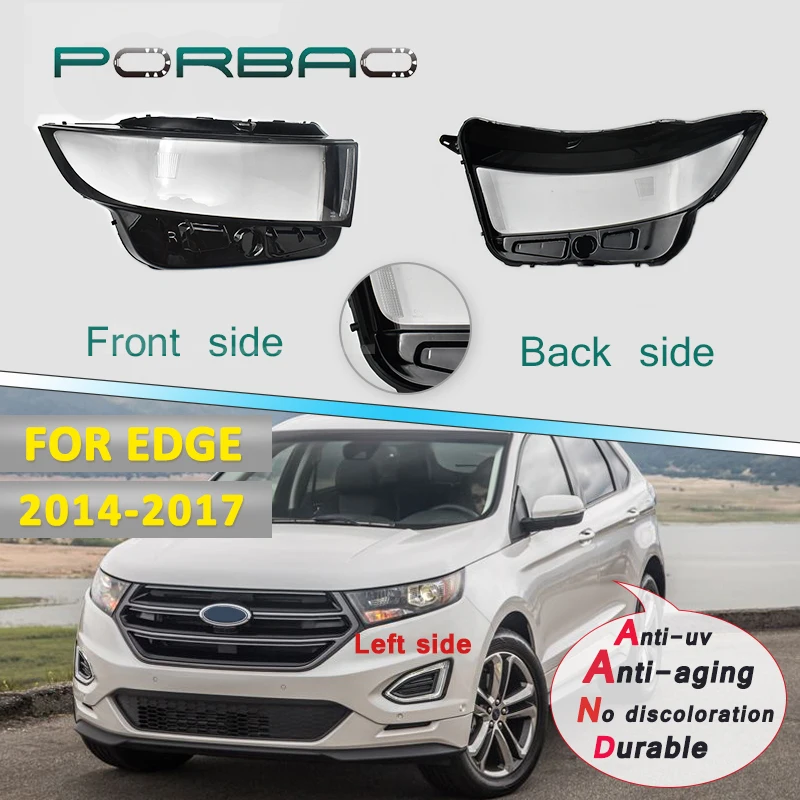 

Headlight Headlamp Clear Shell-Cover for Ford EDGE Transparent Glass Lens Cover 2014 2015 2016 2017 Auto Replacement Parts DIY