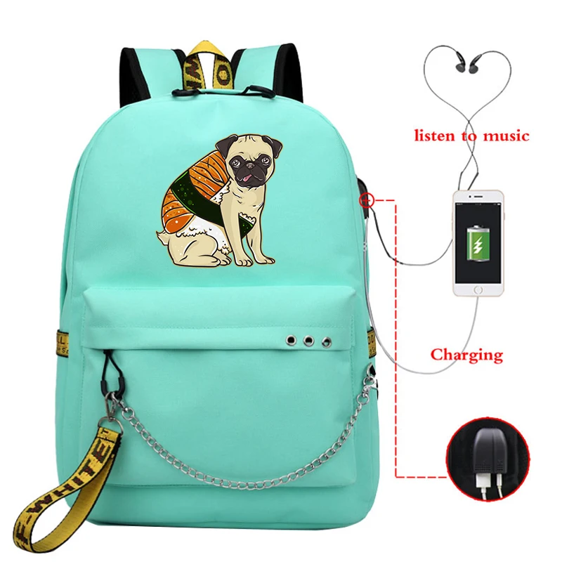 Sac A Dos Custom Dog Schoolbag Woman Backpack Usb Charger School Students Casual Travel Bagpacks for Boys Girls Satchel Bags | Багаж и