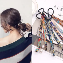 Тотем диких волос кольцо жемчужная голова Веревка модная головная повязка ювелирные изделия эластичные резинки фиксированные Женские Йога Аксессуары для волос