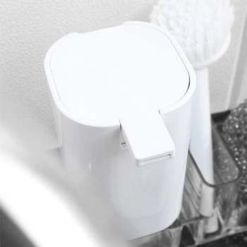 

4pcs/set Accessories Multifunctional Sponge Holder Kitchen Sink Countertop Organizer Soap Dispenser Cleaning Brush Bathroom ABS