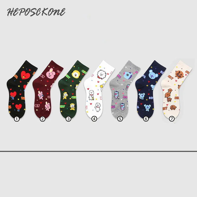Korea New Fashion Harajuku Style Autumn/Winter Kawaii Sock Cute Candy Color Cotton Sox South Lovely Cartoon Dog Sheep Horse Sock