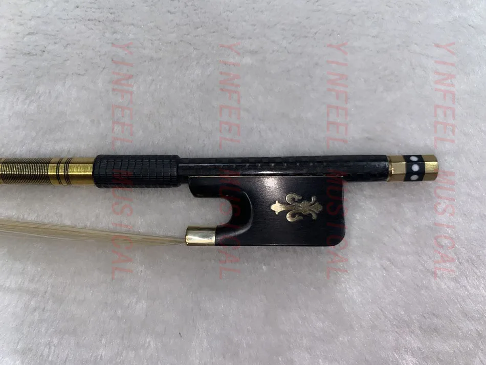 1pcs Top Braided weave plaid Carbon Fiber Viola Bow High Grade Carbon Fiber Viola Bow