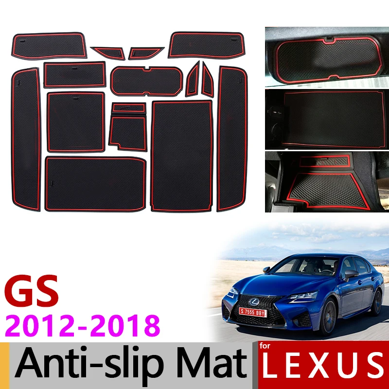 Грязный коврик для Lexus GS 250 300 350 450h F SPORT 2012 2013 аксессуары для двери паз ворота Слот Coaste