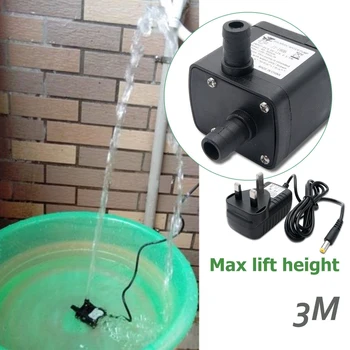 

Brand New Marine Water Pump Ultra-quiet Mini DC12V 5W Micro Brushless Water Pump+UK plug for Fish Pond Garden