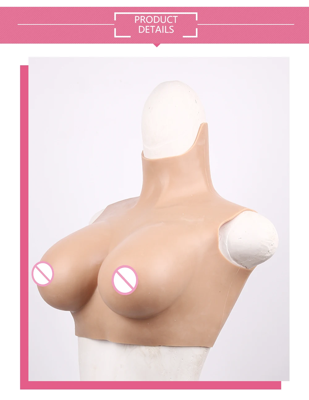 D Cup Silicone Breast Forms Fake Boobs for Mastectomy Woman Tits Breast Enhancer Artificial Boobs Chest for Crossdresser Sissy (5)