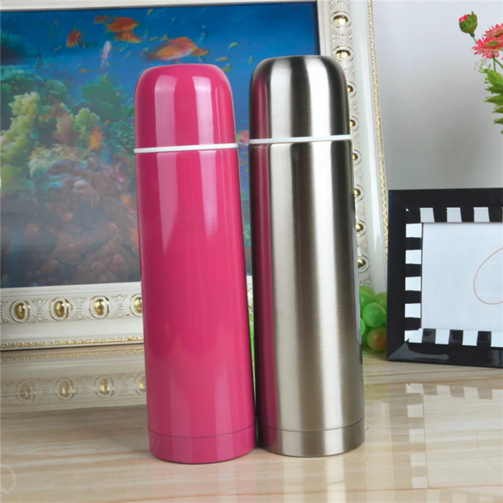 New Arrival 500ml Stainless Steel Tea Milk Water Drink Coffee Flask Vacuum Bottle Cup keep water 3