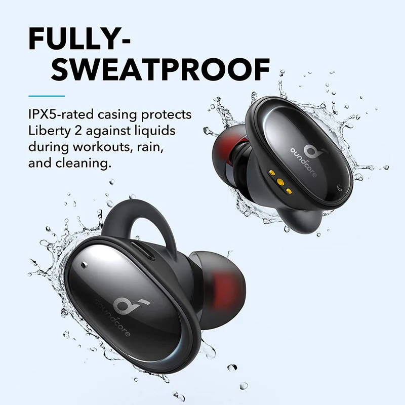 Anker Soundcore Liberty 2 Wireless Earbuds Diamond-Inspired Drivers 32H HearID Personalized Sound Bluetooth 5.0