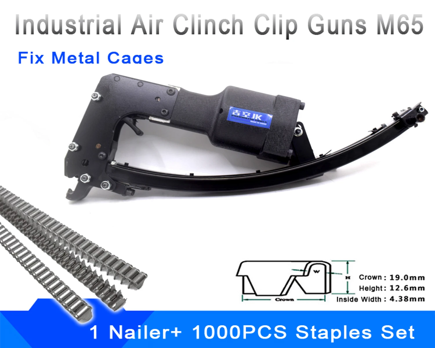 Air Pneumatic Nail Gun Clinch Clip Guns Spring Tools M65 Cl4 Mattress