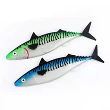 

Soft Baits Hollow Fishing Lure PVC Soft Body Big Size 30cm 35cm Artificial Fake Bait Life-like Simulate Lure Deep Sea Fishing