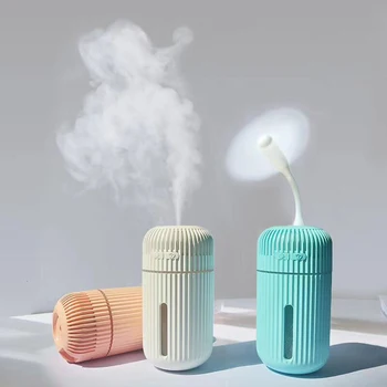 

Ultrasonic Mini Air Humidifier 310ML Aroma Essential Oil Diffuser for Home Car USB Fogger Mist Maker with LED Night Lamp