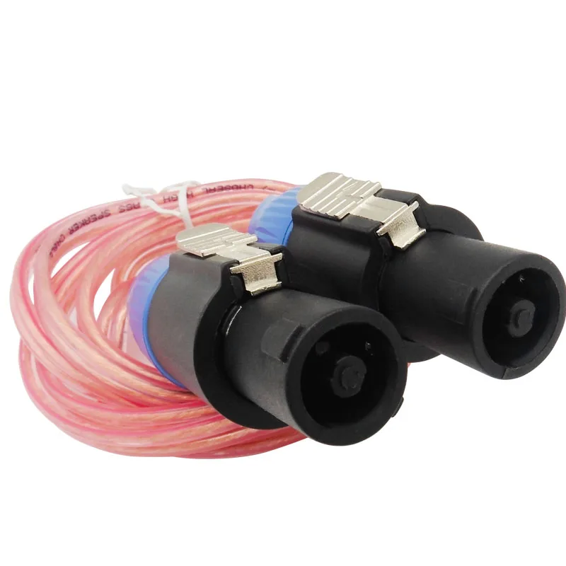 

Speaker Plug Male to Male Twist Lock Extension Adapter Cable Connector For Audio Power Amplifier Speakon 1/1.5/2/3/5/10M
