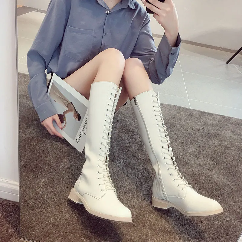 

Women's Rubber Boots Low Heels booties Zipper Booties Ladies Shoes Round Toe Bootee Woman 2019 Luxury Designer Lace Up Rain Mid