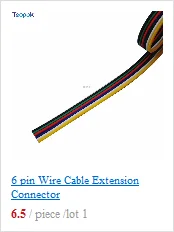 10 шт. 6Pin светодиодный разъем тест-полоски для провода или тест-полоски для ленты соединения Применение терминал для 6-Pin 12 мм ПХБ RGB+ CCT Светодиодные ленты
