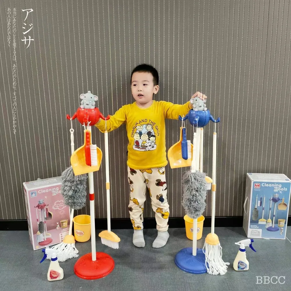 Toddler Cleaning Set Pretend Play Kit Cleaning Toys Cleaning Toys Gift For  Toddlers Include Broom Mop Duster Dustpan Brushes Toy - AliExpress