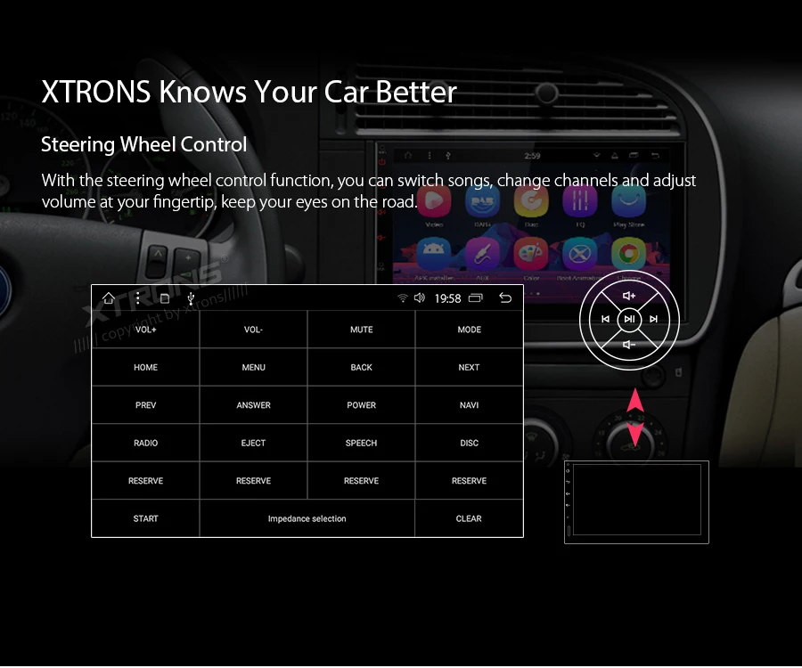 Clearance XTRONS 7" IPS Universal 2 Din Android 8.1 Octa-Core 2G RAM 32GB ROM  Car Stereo 2.5D Curved Screen GPS OBD DAB WIFI No DVD 17
