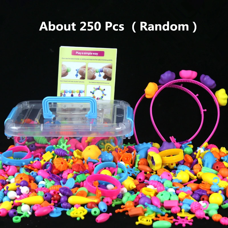 Snap Pop Beads for Kids Crafts Kids Jewelry Making Kit for Girls