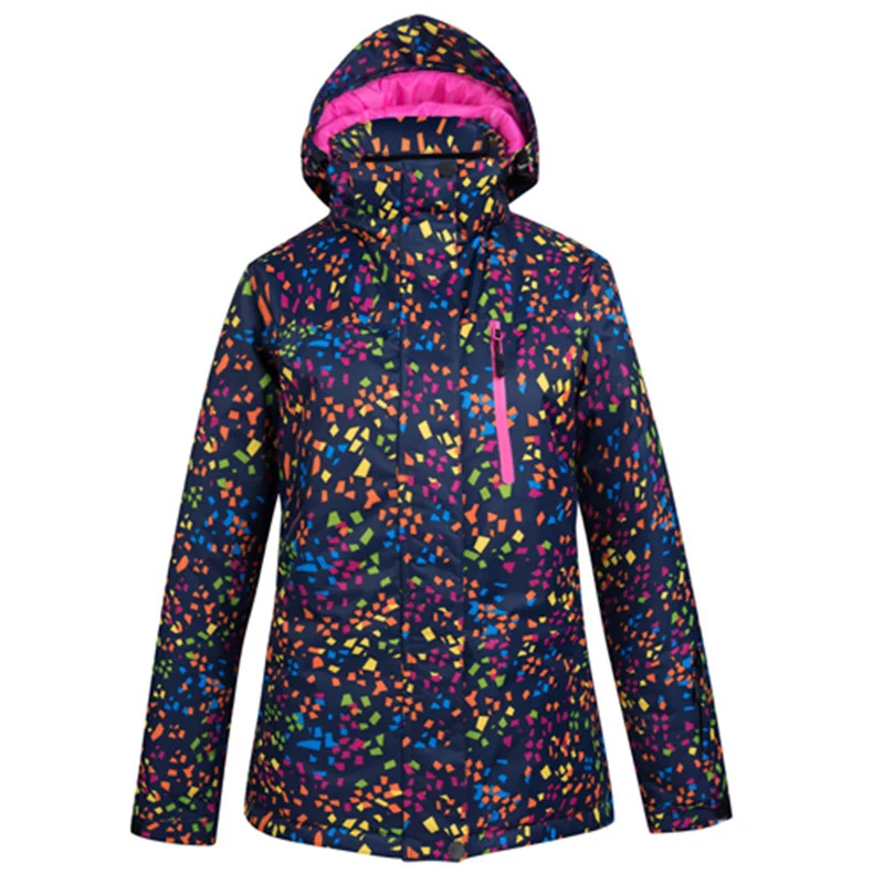 Зимняя женская лыжная куртка, зимние куртки для женщин, уличная теплая водонепроницаемая ветрозащитная куртка для катания на лыжах и сноуборде, женская Лыжная куртка - Цвет: color4