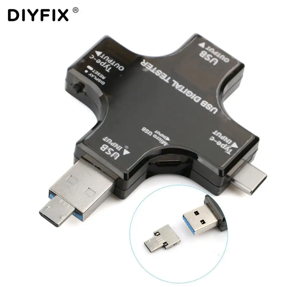 Цветной цифровой USB Тестер DC Цифровой вольтметр измеритель напряжения тока Ампер