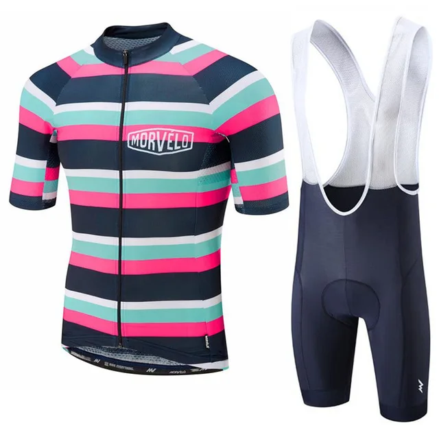 Велосипедная майка MORVELO Maillot Ropa Ciclismo Hombre одежда для коллективного велосипеда Быстросохнущий комплект с короткими рукавами MTB велосипедная одежда 9D GE