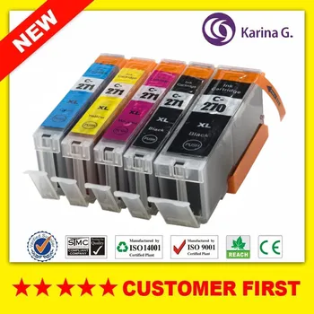 

Compatible for PGI270 CLI271 PGI-270 CLI-271 Ink Cartridge Suit For Canon PIXMA MG5720 MG5721 MG5722 MG6820 MG6821 etc.